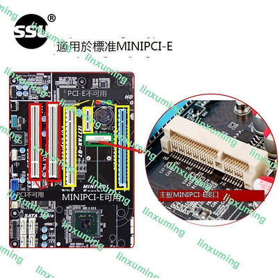 SSU MINI PCI-E千兆網卡迷你PCI-E轉RJ45千兆有線網卡臺式機1000M獨立網卡黑群暉軟路由