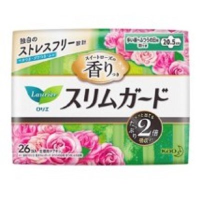 日本製 花王KAO Laurier蕾妮亞 超速吸零觸感特薄衛生棉 日用/夜用 淨味玫瑰系列