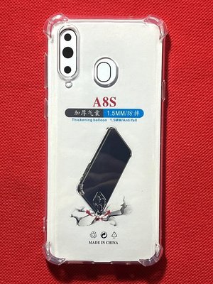 【手機寶貝】三星 SAMSUNG A8S 四角防摔殼 透明 氣囊防摔殼 保護套 三星A8s 手機殼