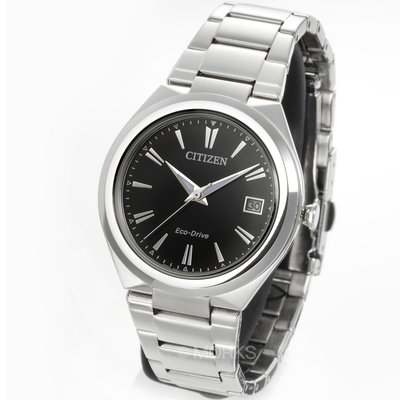 現貨 可自取 CITIZEN FE6020-56F 星辰錶 35mm 光動能 日期顯示 黑色面盤 鋼錶帶 女錶