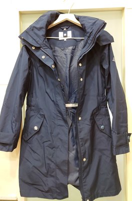 全新 TRAVELER  二件式防風防水長版外套+防潑水羽絨 深藍色