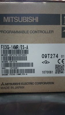 三菱可程式控制器FX3G-14MR/ES-A