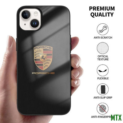 PORSCHE 保時捷時尚精品手機殼適用於 IPhone 15 14 13 Pro Max Mini XR XS