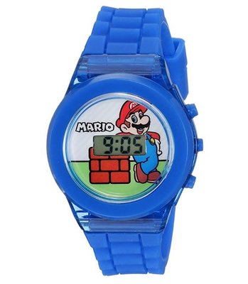 預購 美國帶回 Super Mario 超級瑪利兄弟 電子錶 發亮 粉絲最愛 生日禮 學習手錶
