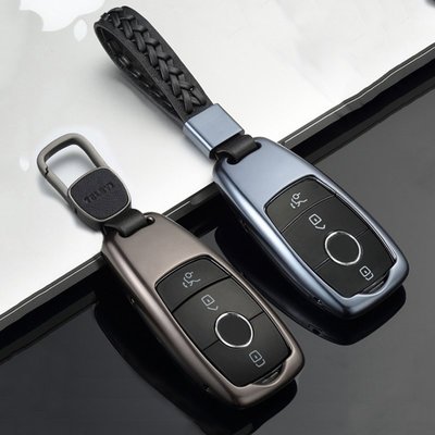 特賣-2019款Benz/賓士新E級鑰匙包E200L E300 C260l套殼扣真皮A男女s級S320l
