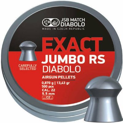 {{布拉德模型}} JSB Diabolo Exact JUMBO RS .22/5.5mm 0.87g 專業用鉛彈