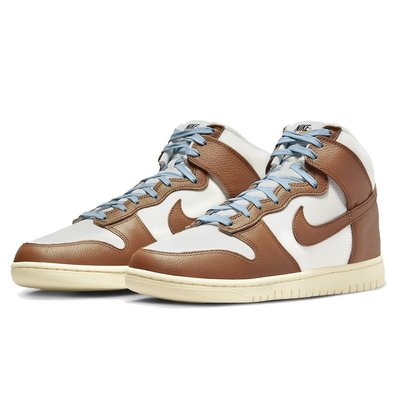 A-KAY0】NIKE DUNK HIGH RETRO PRM PECAN SAIL米白棕黃藍【DQ8800-200