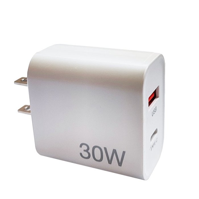 【珍愛頌】寶利威爾 PD雙孔快充頭 30W 充電器 豆腐頭 蘋果 iPhone iPad Type-C POLYWELL