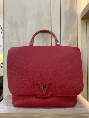 LV VOLTA M50287 紅色 寶石 紅 全皮 肩背包 手提包 斜背包 兩用包