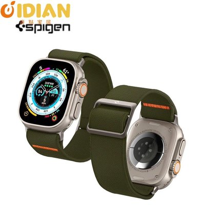 Spigen 尼龍錶帶適用於 蘋果手錶Ultra 49mm運動腕帶Apple Watch S8 S7 男女款-奇點家居