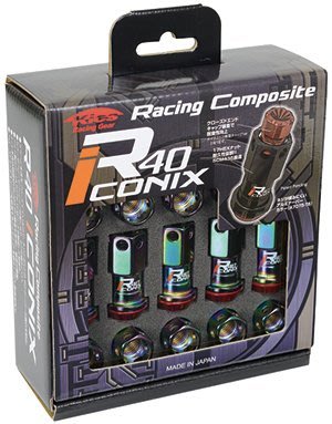 【翔浜車業】KYO-EI RACING COMPOSITE R40 CONIX鍛造鋁圈螺帽組(貫通)(鈦彩)
