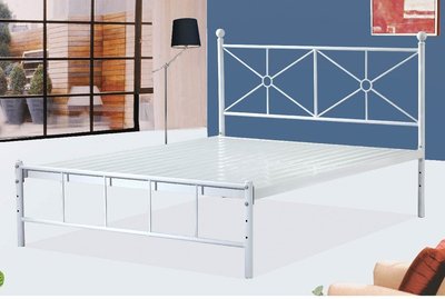 家具鐵藝床簡約現代雙人鐵架床歐式公主床鐵床