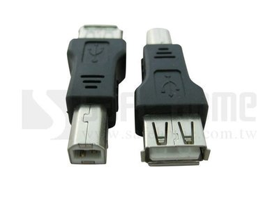 【Safehome】USB A母 轉USB B公 USB轉接頭，可將一般扁頭USB 和 印表機方頭 USB 轉接！CU2202