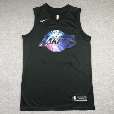 勒布朗·詹姆士(LeBron James) NBA洛杉磯湖人隊 彩虹版 黑色 球衣23號