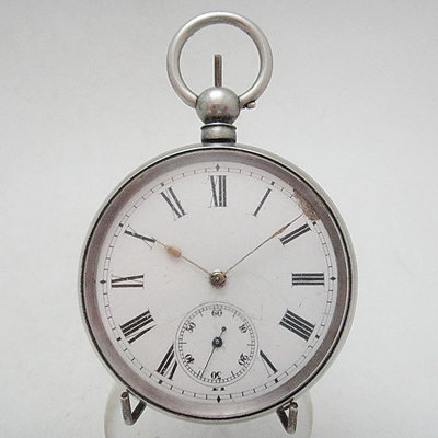 【timekeeper】 1900年瑞士製鑰匙上鍊小秒針機械懷錶(免運)