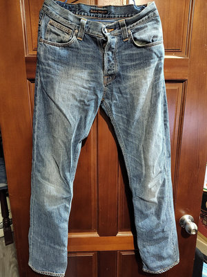 Nudie Jeans 直筒牛仔褲 30x32