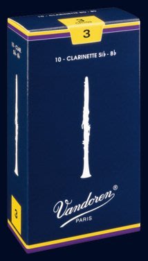 §唐川音樂§【Vandoren V5 Clarinet Reeds 古典 藍盒 豎笛 竹片 10片裝】(法國製)