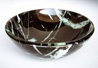 FUO衛浴:42公分 圓形  強化玻璃藝術碗公盆(LX285) 現貨特價!