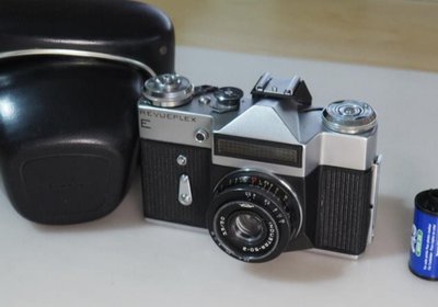 Revueflex E 古董相機 M42 Industar 3,5/50mm. f 俄國 底片相機