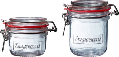 ☆ETW☆【一中店】Supreme Jar Set 梅森罐 收納罐 大小一組 玻璃密封罐