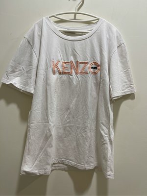韓版 KENZO 刺繡上衣 短袖白T