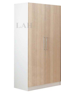 【生活家傢俱】HJS-450-3：艾美爾2.8尺單吊衣櫥-北美橡木【台中家具】開門式衣櫃 系統家具 台灣製造 低甲醛