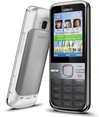 『皇家昌庫』Nokia C5-00 超大按鍵 500萬畫素 不銹鋼金屬機身 盒裝 歐洲產地 銀/黑