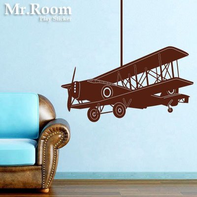 ☆ Mr.Room 空間先生創意 壁貼 復古飛機 (CL066) 戰機 古董 復古 飛行 民宿指定 童話 卡典西德