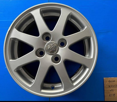 「泰和輪胎」 VIOS YARIS 14吋原廠鋁圈（銀色）非拋光亮面