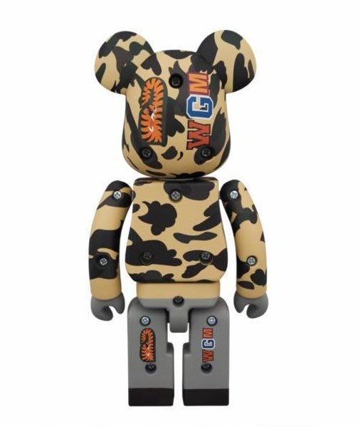 全新Bearbrick 200% 超合金迷彩鯊魚Bape 1st Camo Shark 黃色Yellow