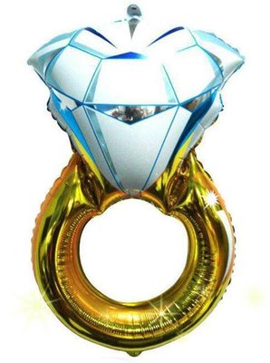 【氣球批發廣場】Anagram鋁箔氣球/32" 中型鑽戒(54*84cm)(A313)鑽石戒指/婚禮鋁箔氣球求婚