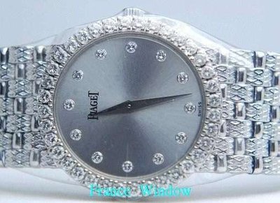 法國櫥窗伯爵piaget瑞士女性手表鑽石 12顆鑽