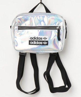 【Mr.Japan】日本限定 adidas 愛迪達 手提 後背包 小包 特賣 潮流 新款 包包 包 銀色 預購款