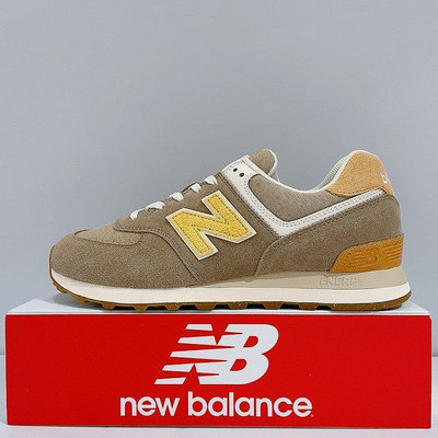 New Balance 574 男生 卡其色 麂皮 經典款 復古 D楦 運動 休閒鞋 ML574RB2