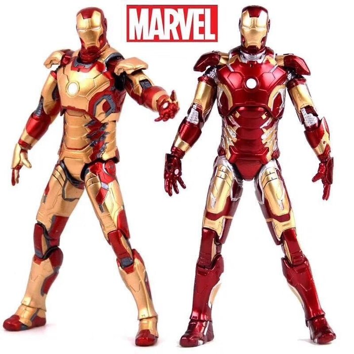 清倉 復仇者聯盟4 Iron Man 鋼鐵人mk42 Mk43 手辦人偶玩具可動模型 Yahoo奇摩拍賣