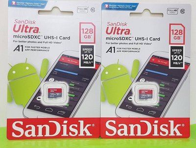 彰化手機館 128G 記憶卡 microSDXC 128GB class10 TF UHS-1 SanDisk A1