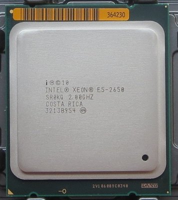 【含稅】 Intel Xeon E5-2650 2.0G C0 2011 8核16線 庫存正式散片 CPU 一年保