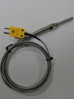 K型熱電偶 探頭5x30mm 總長2M 測溫線測溫棒 感溫線 溫度計 TES-1310 TM902C GM1312