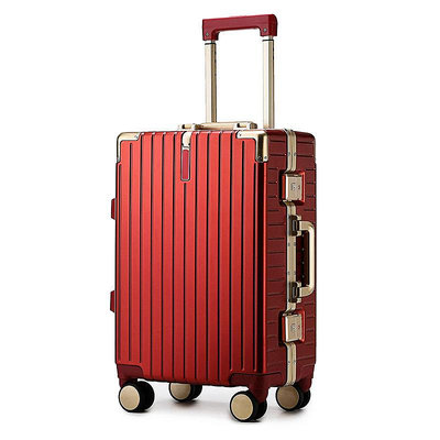 出口鋁框拉桿箱女行李箱24寸20萬向輪旅行箱密碼登機皮箱子男26寸