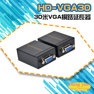 昌運監視器 HD-VGA30 30米VGA網路延長器 免電源