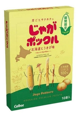 日本Calbee期間限定 薯條三兄弟北海道玉米風味薯條10包入 /盒