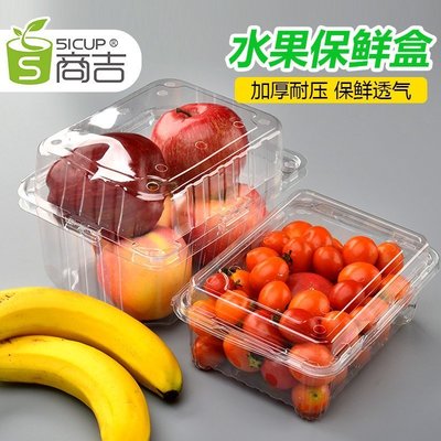 現貨熱銷-水果盒一次性果蔬透明盒子打包盒果切塑料保鮮盒包裝盒長方形（規格不同價格諮詢客服喔，量大有優惠）