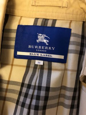 精品 正品 藍標 Burberry blue label 經典款女用風衣 原價10萬日幣 搬家出清