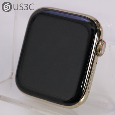【US3C-高雄店】【一元起標】公司貨 Apple Watch 6 44mm LTE版 金色 不銹鋼錶殼 蘋果手錶 智慧型手錶 血氧濃度感測器 SOS緊急服務