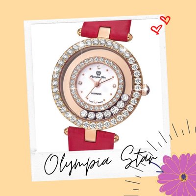【公司貨附發票】Olympia Star 奧林比亞之星 星河晶鑽腕錶 28019DLR-GL 禮物/母親節