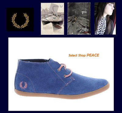FRED PERRY 英國【現貨】UK3.5號 麂皮 皮鞋 Perry Roots Boots
