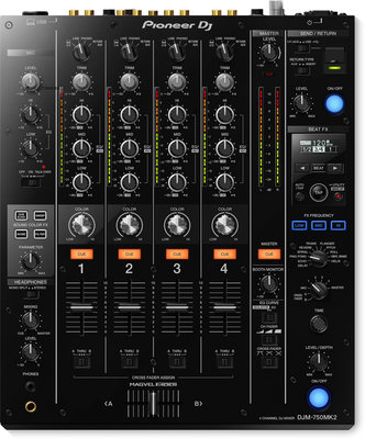 詩佳影音Pioneer/先鋒 DJM-750 MK2 DJ混音臺四路 內置DVS聲卡 包廂DJ打碟影音設備
