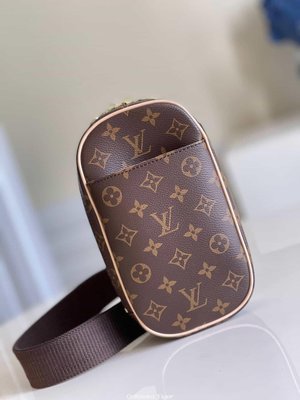 二手Louis Vuitton LV Monogram Pochette Ganju腰包 M51870