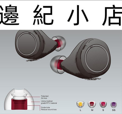 CP100Z-SS 黑傘 CP360前代 一對入(正式包裝) SpinFit 會動的耳塞 專利技術