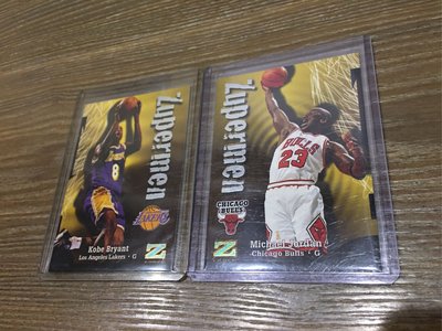 【NBA】1997-98 Skybox Z-Force ZUPERMEN 芝加哥公牛 Michael Jordan + 洛杉磯湖人 Kobe Bryant 球卡